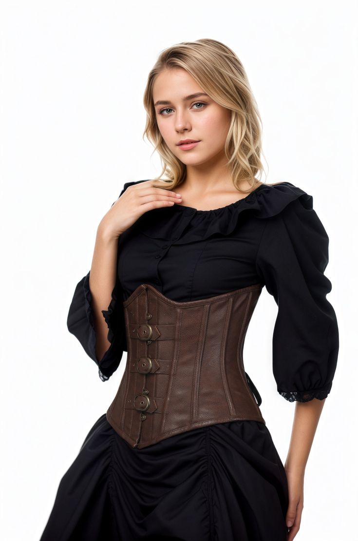 The Rebel Faux Leather Corset Belt