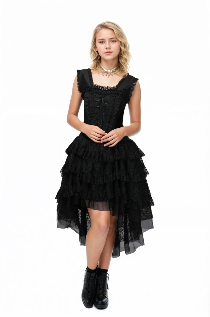 The Midnight Bloom Corset Dress