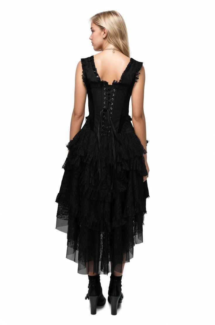 The Midnight Bloom Corset Dress